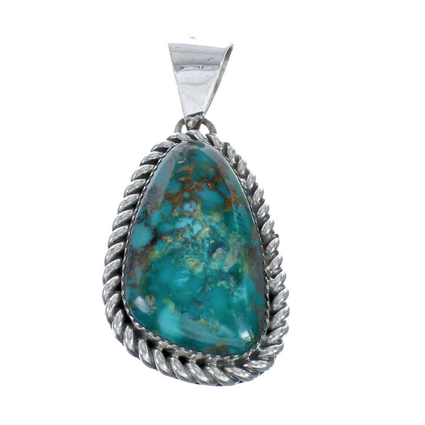 Navajo Native American Turquoise Sterling Silver Pendant SN20092